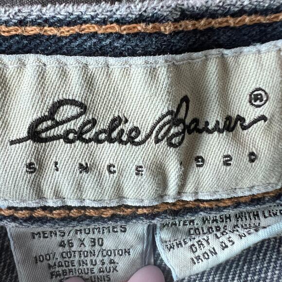 Vintage Eddie Bauer Jeans Men’s 46x30 Blue Denim Button Fly Made in USA 90s - Picture 4 of 10